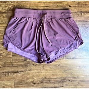 Purple Lululemon shorts